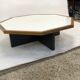 Table basse hexagonale en wengé 1960