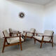 Set of 4 armchairs beech scandinavian
