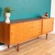 Retro Teak Danish 1960s Long Mid Century Sideboard By Clausen & Søn Denmark