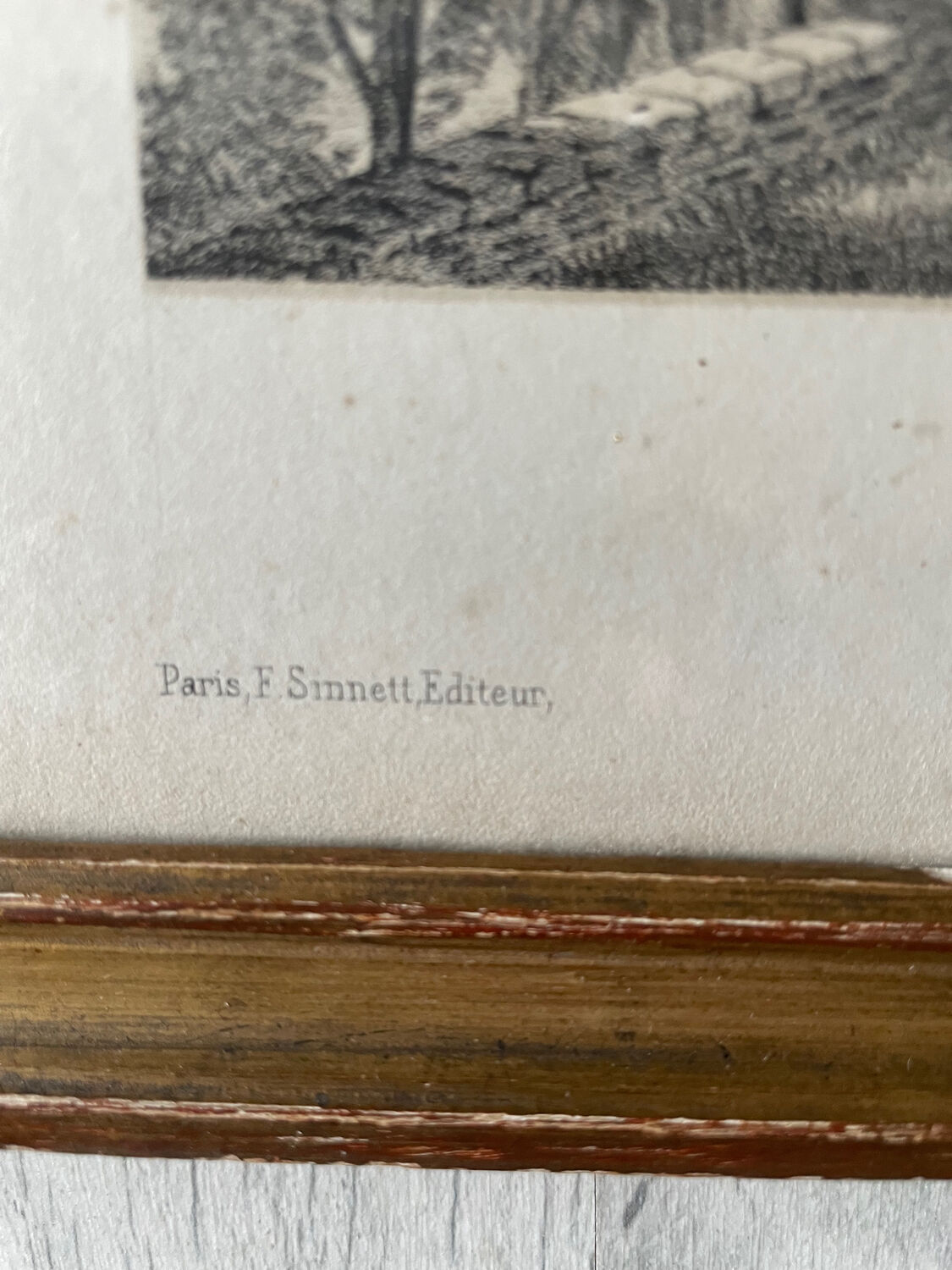 Ancient lithograph