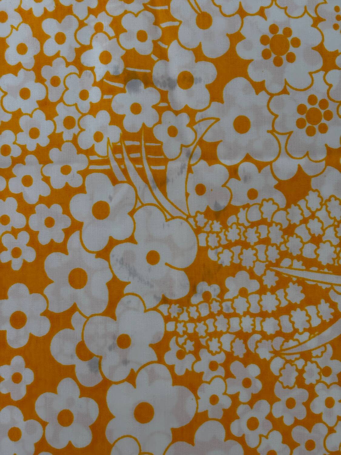 Set of two seventies Descamps Tergal bolster cases