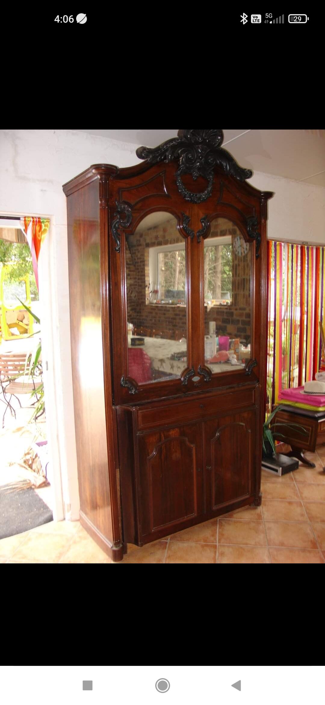 Armoire bonnetière transformable 1872 par Guiraud à Lyon