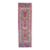 1970s Vintage Turkish Oushak Handmade Wool Cotton Pink Runner Rug 86x286