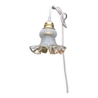 Amber yellow tulip glass nomad pendant light 🌷