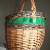 Basket wicker and scoubidou