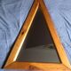 Triangular mirror 80s vintage 57x95cm
