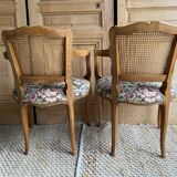 Pair of armchairs canes style louis XV