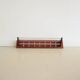 Teak wood & chrome wall coat rack