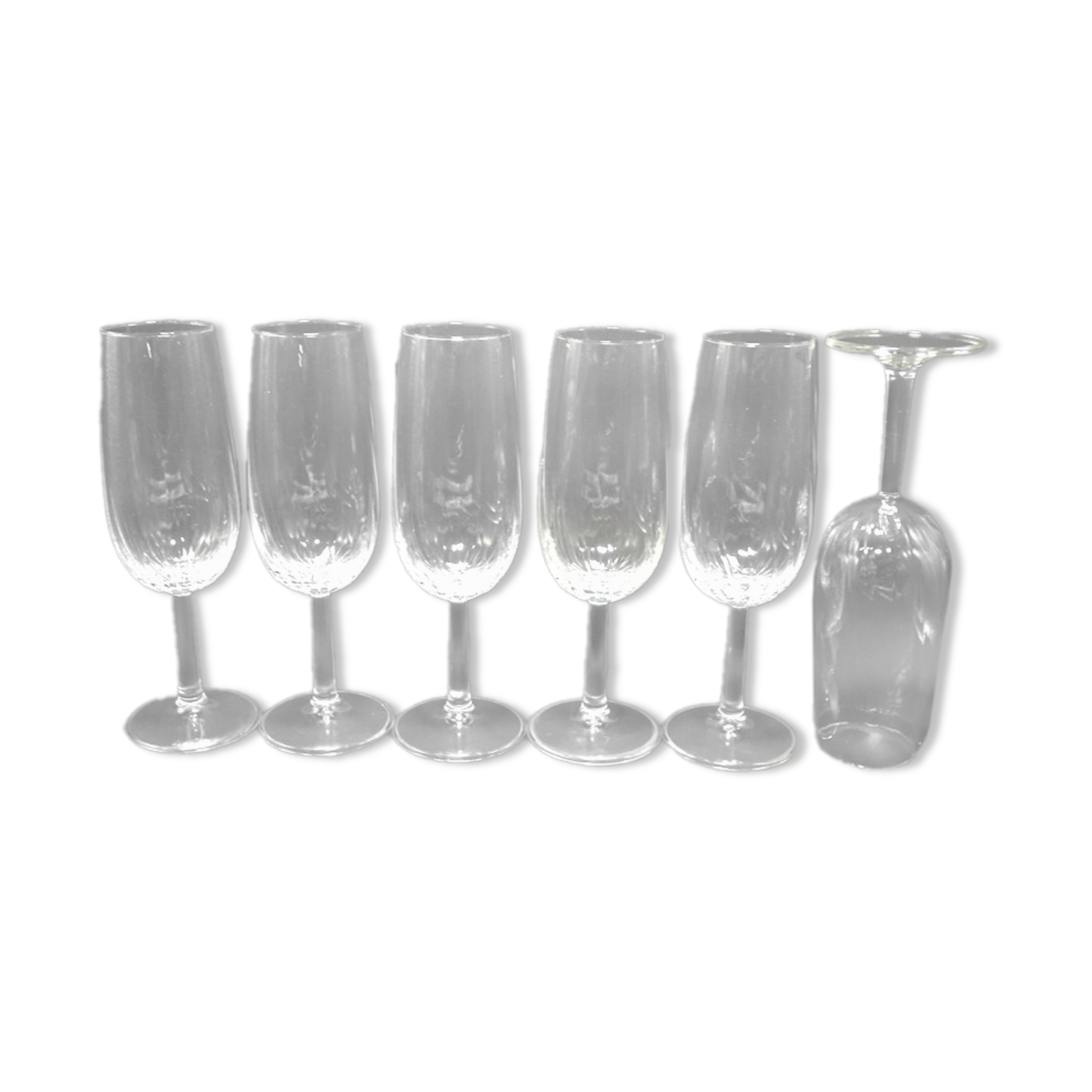 Set of 6 champagne flutes