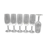 Set of 6 champagne flutes