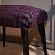 Tabouret repose pied bois restauration tapissière XX meuble d'appoint