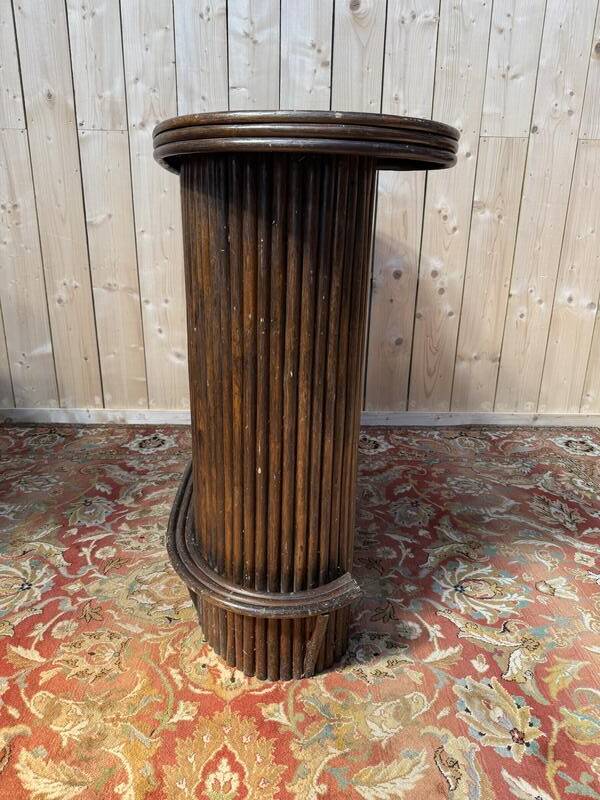 Comptoir de bar en rotin des années 1960