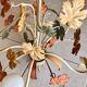 Lustre feuilles de vigne Hollywood Regency en métal laqué - 1970