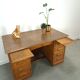 Old oak notary office with drawers, desk