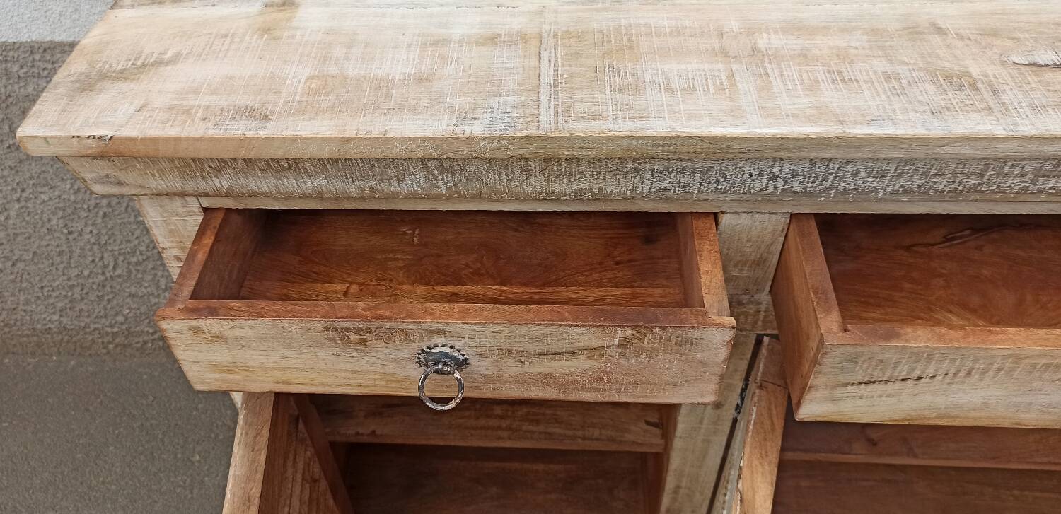White wooden sideboard