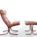 Scandinavian chair model Siesta, high back and foot rests