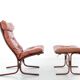 Scandinavian chair model Siesta, high back and foot rests