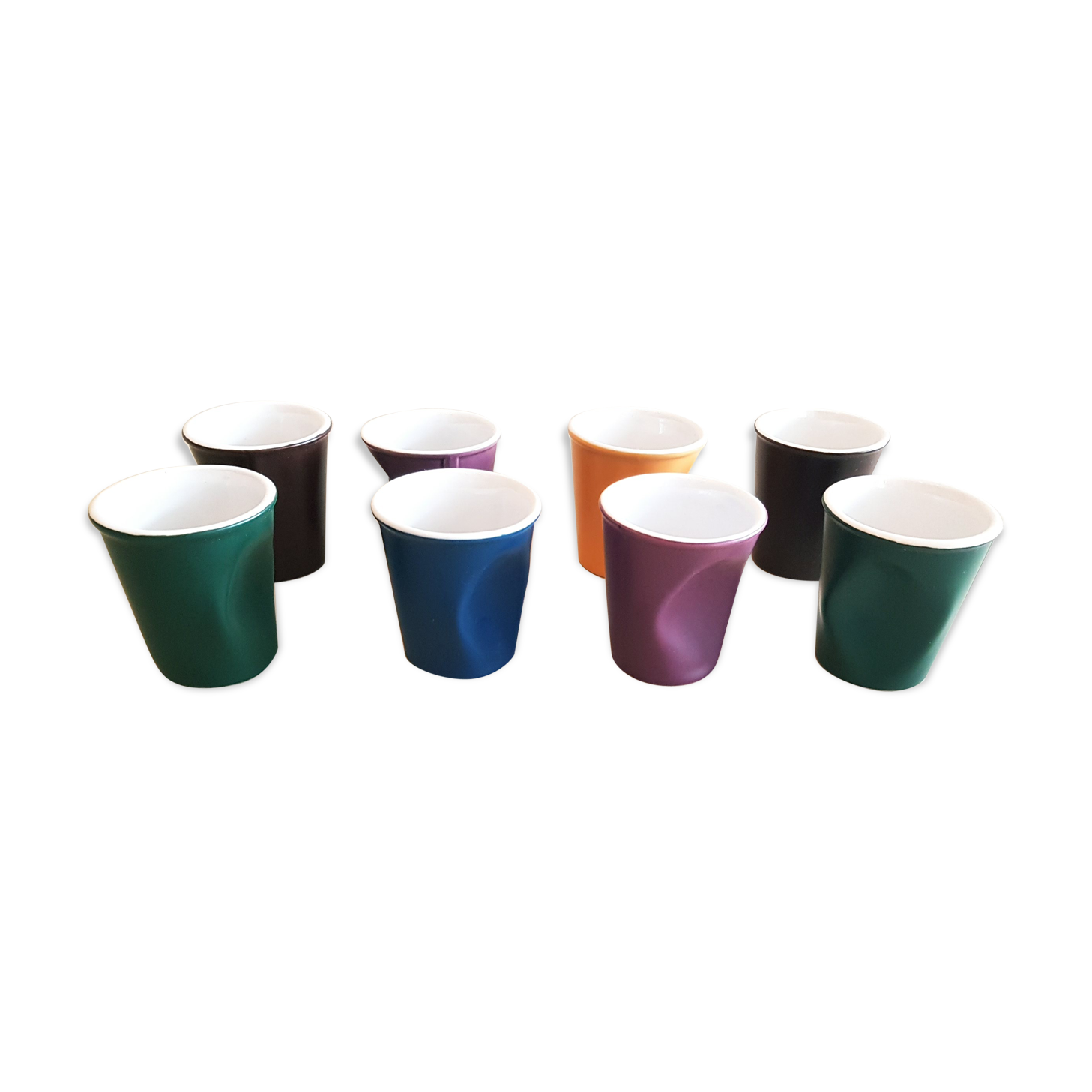 Set of 8 cups crumpled Revol Collection