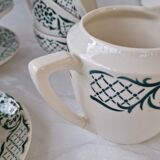 Ensemble à café Versailles de Digoin Sarreguemines 15 pièces