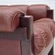 1970s, Scandinavian armchair, furniture leather, dark beech wood.