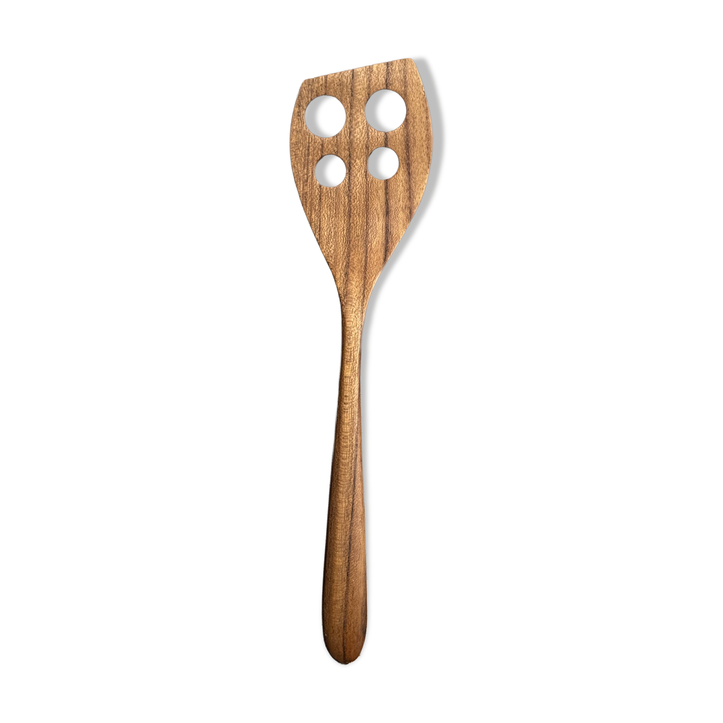 Slotted spatula, teak kitchen utensil L30 W8