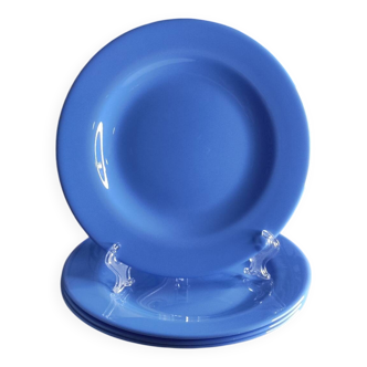 Assiettes à dessert bleus
