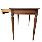 Bureau en noyer art-deco 1 tiroir
