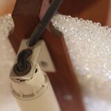 Teak & Perspex granite chandelier (60s)