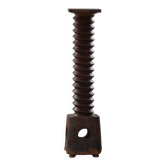 19th-century sculptural French wine press in solid wood / pedestal