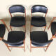 Ensemble de six chaises danoises c1960