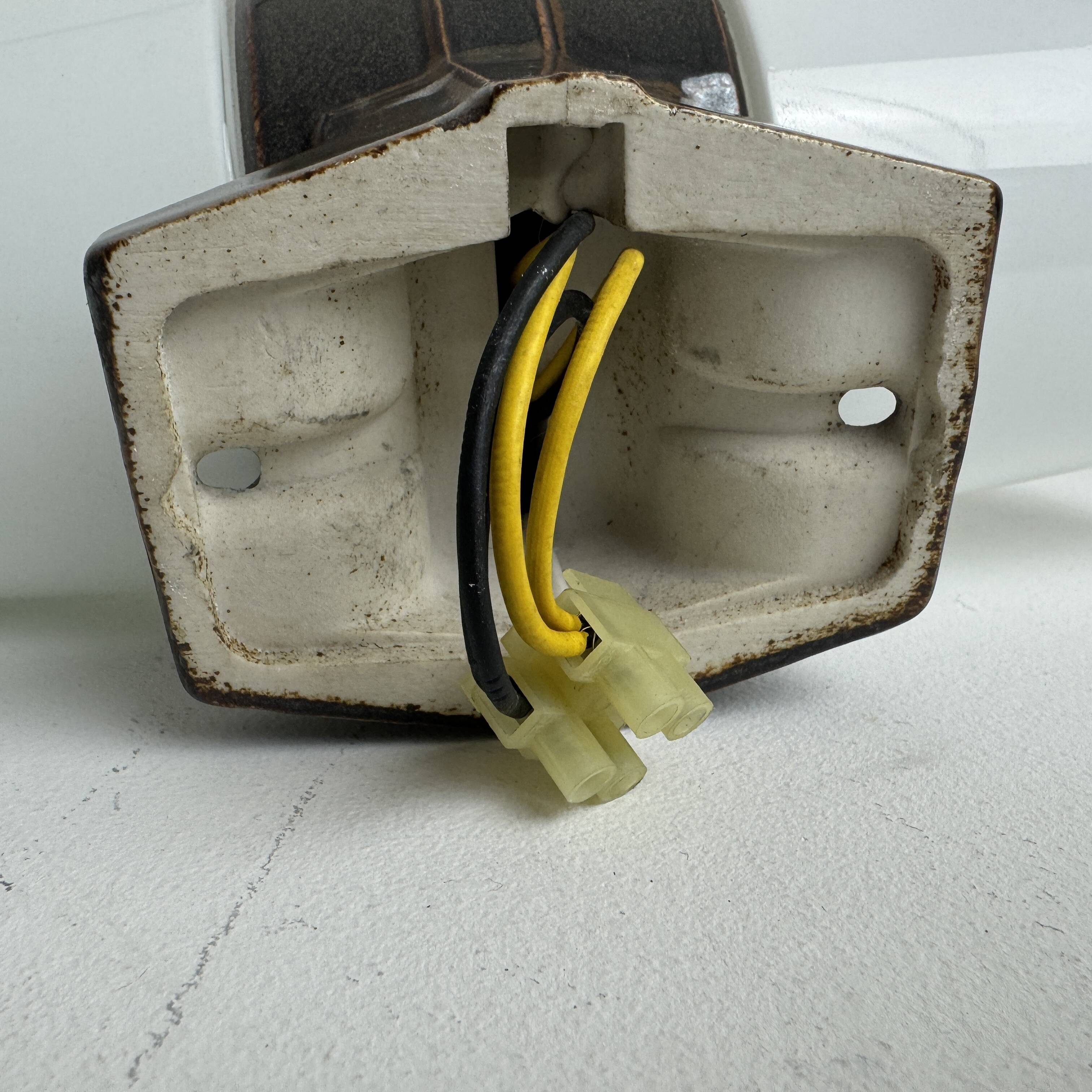 Old large scandinavian wall light in opaline "ifö"