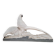 Pair of golden pheasants in crisp porcelain, Art Deco period