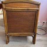 Wicker rattan chest of drawers