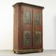 Painted Folk Art Bridal Cupboard