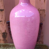 Art deco style pink glass vase