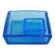 Paire de vide poche vintage en verre turquoise
