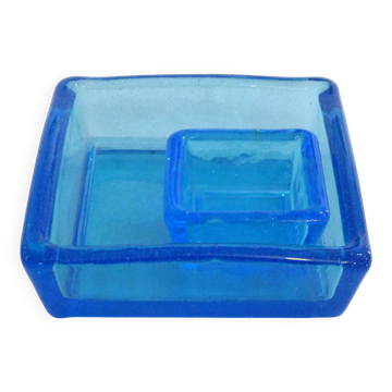 Pair of vintage turquoise trinket trays