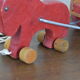 Dejou wood toy, horse and trailer