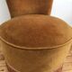 Fauteuil crapaud doré