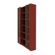 Mid-Century Afra & Tobia Scarpa Italian Wood Red Lacquer And Glass  Vitrine
