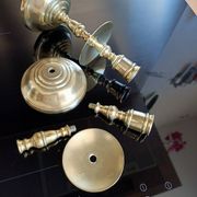 Golden bronze candlesticks
