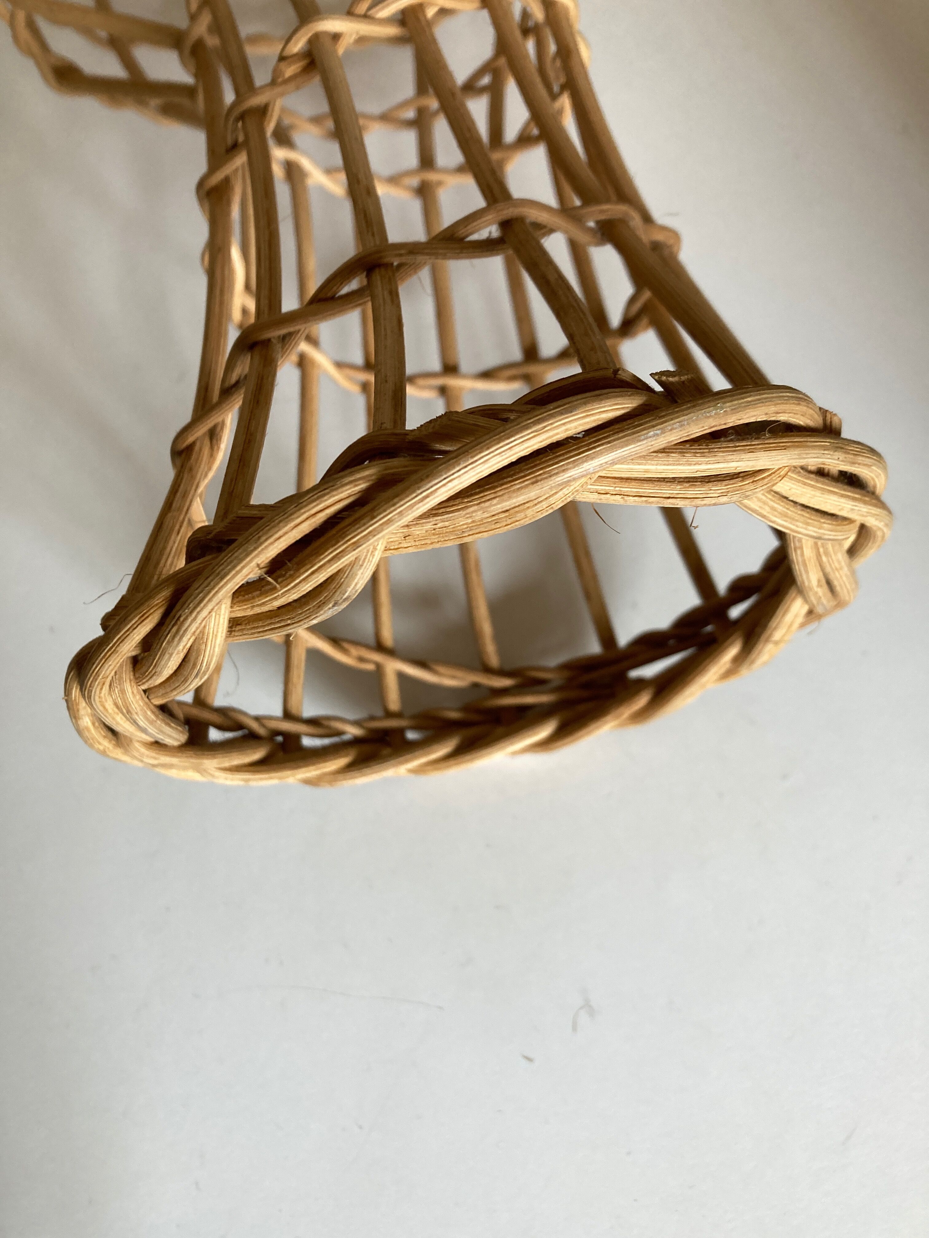Rattan mannequin head 1960