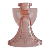 Bougeoir rose Victoria Art Déco Luxval