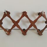 Vintage accordion coat rack