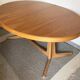 Baumann vintage 1970 oval table, stamped NF