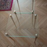 Brass and glass tables