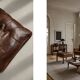 Vintage Mid-Century Danish Modern Lounge Leather Chair & Ottoman Model 2207