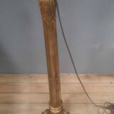 Louis XVI style gilded wooden floor lamp