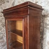 Vitrine française Louis-Philippe – avec porte vitrée d'origine
