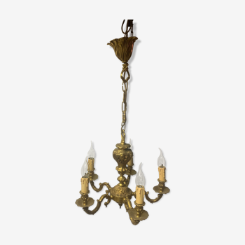 Bronze chandelier 6 branches
